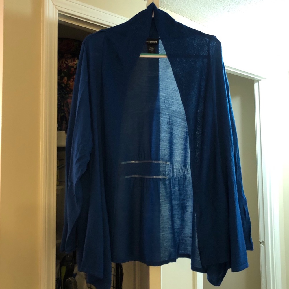 Lane Bryant Teal Cardigan Sweater